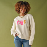 Renee Sweatshirt Grl Pwr In Natural Apparel