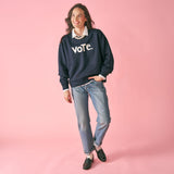 Renee Sweatshirt Vote In Navy Apparel