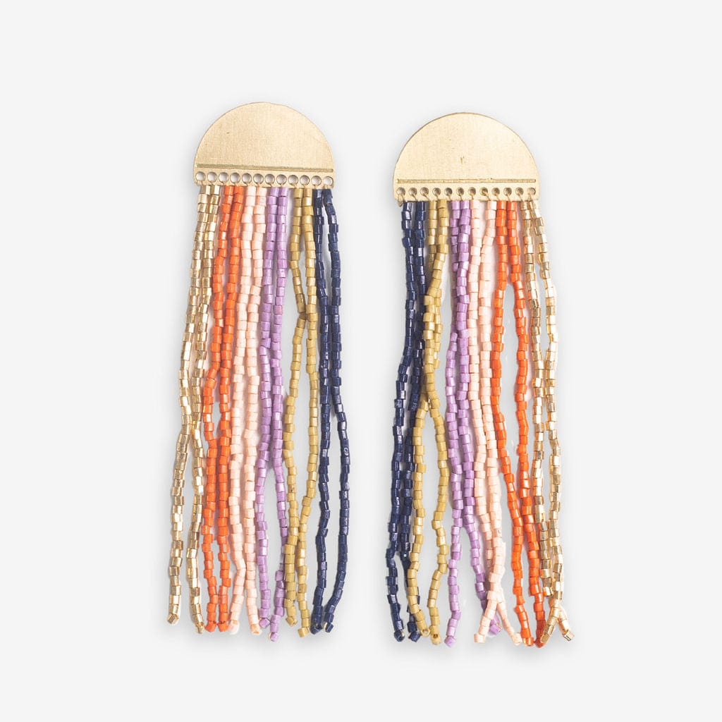 Riley Vertical Striped Earrings Multicolor Earrings