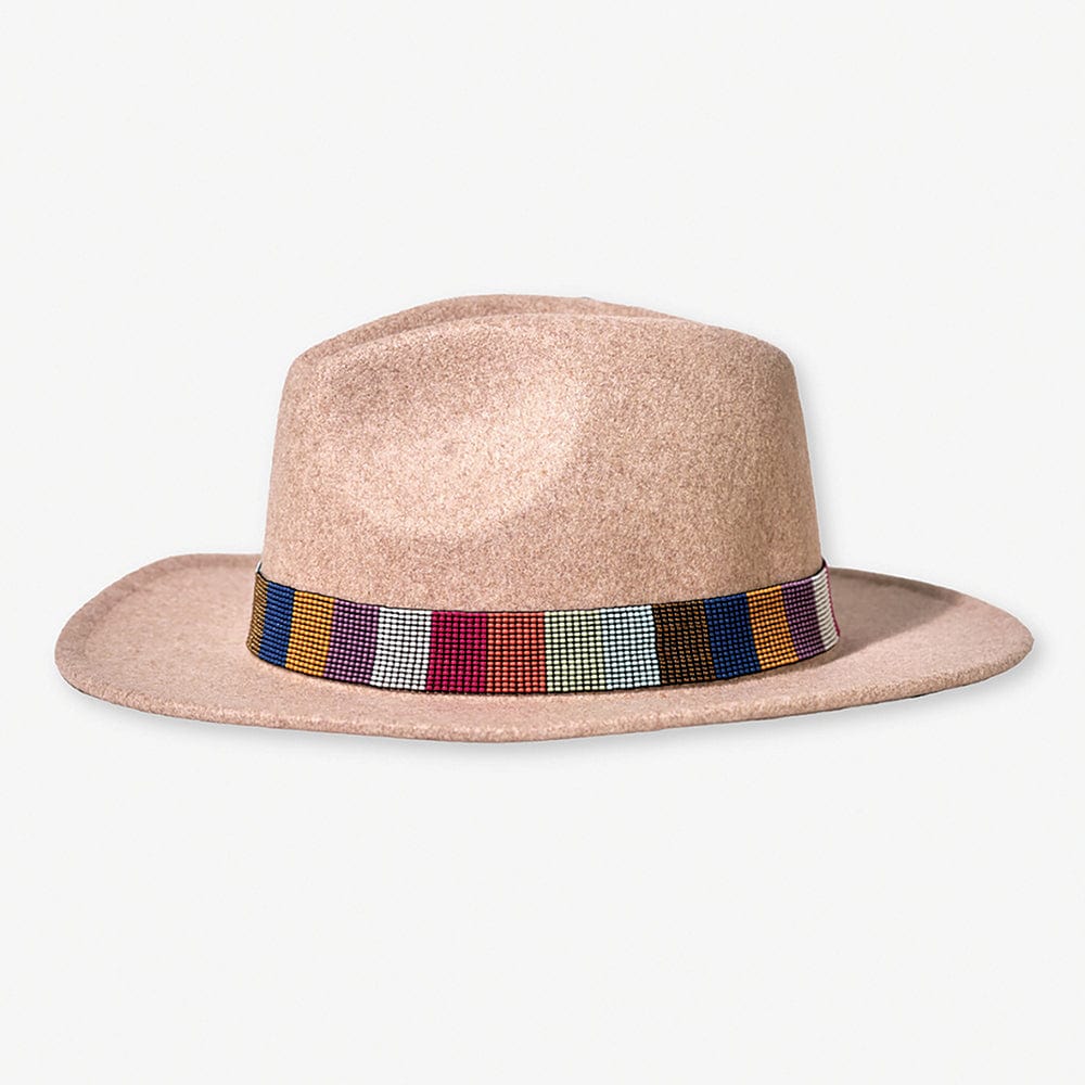 Ryan Color Block Beaded Stretch Hatband Multicolor hat band