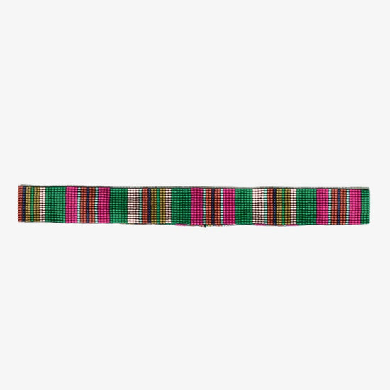 Ryan Mixed Stripes Beaded Hatband Rio Hat Band