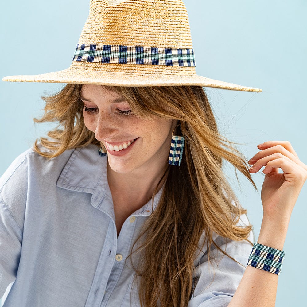 Ryan Mixed Stripes Beaded Hatband St. Tropez Hatband