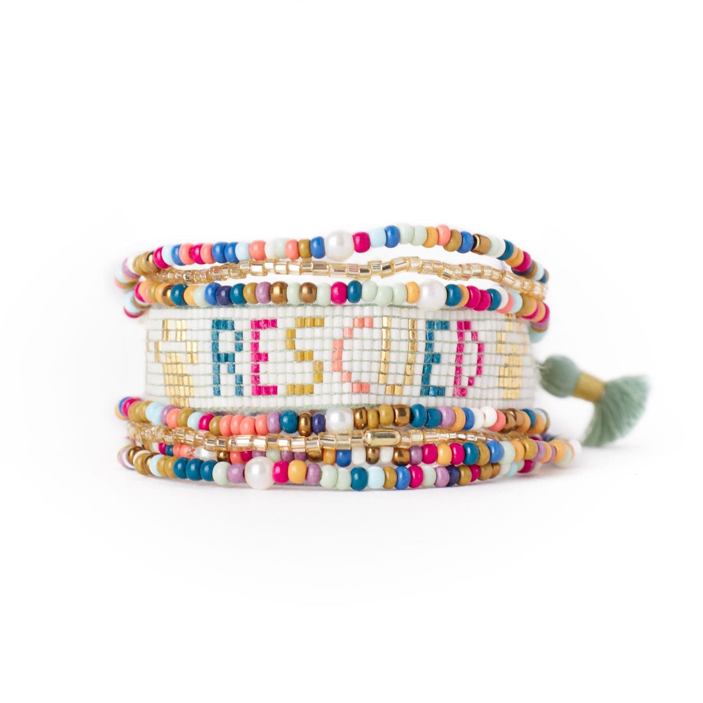 Sage + Gabby Rescued Bracelet Stack Multi Bracelet