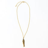 Sally Fish Dimensional Necklace Brass Pendant