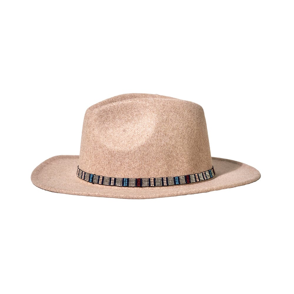 Sarah Vertical Colorblock Luxe Stretch Hatband Navy + Silver SKINNY STRETCH