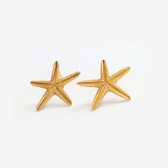 Sienna Starfish Post Earrings Brass