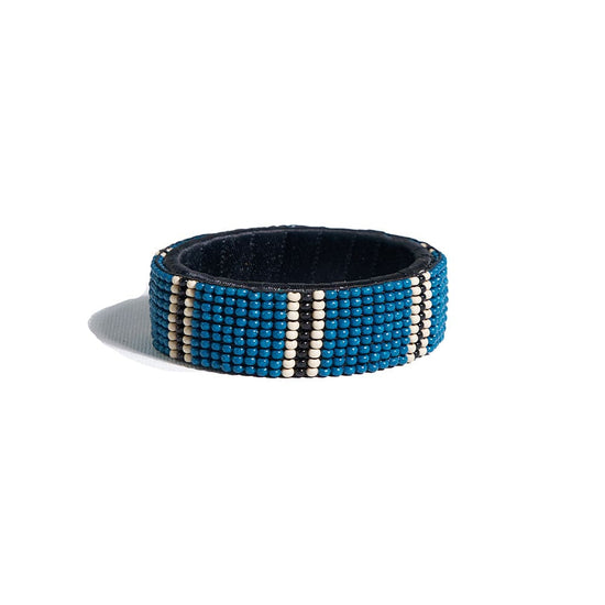 Beaded Leather Bracelet Tutorial with 2 Hole Tile Beads - YouTube