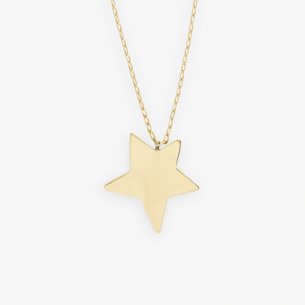 Star Statement Pendant Necklace Brass – INK+ALLOY, LLC