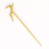 Sutton Bunny Hair Stick Brass Hair Stick