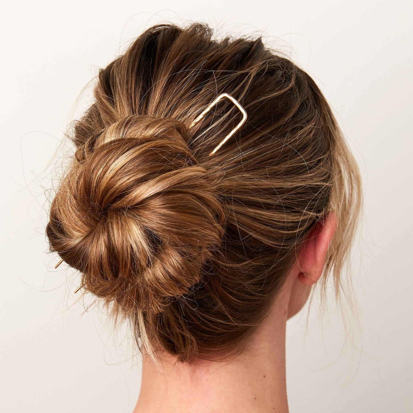Sutton Rectangle Hair Stick Brass hair accessory