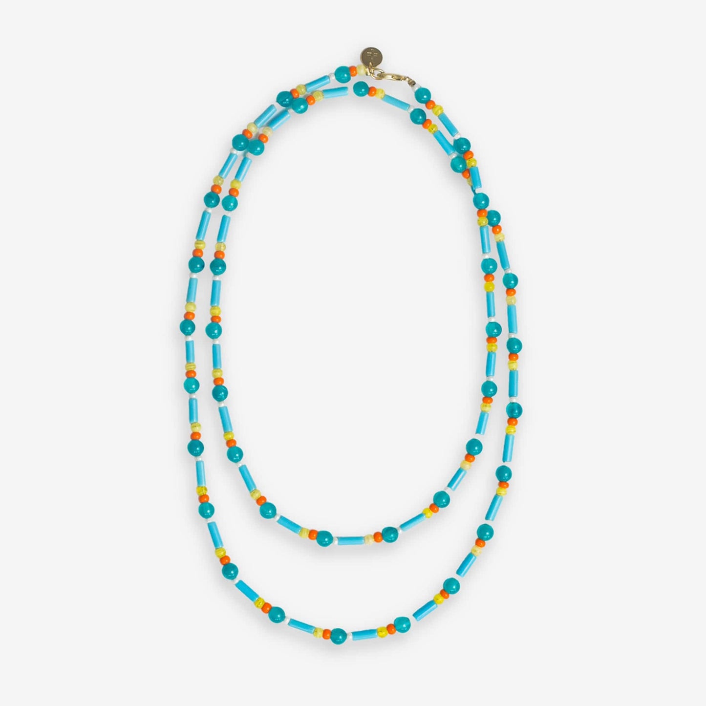 Sylvia Mixed Beads And Stones Long Necklace Amalfi