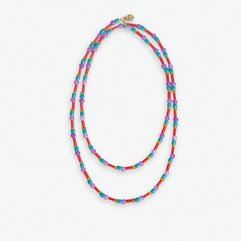 Sylvia Mixed Beads And Stones Long Necklace Amsterdam