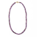 Vivianne Amethyst With Carnelian Necklace 18" Single Chain