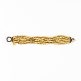 Wanda 8-Strand Cuff Bracelet Gold Multi Layered