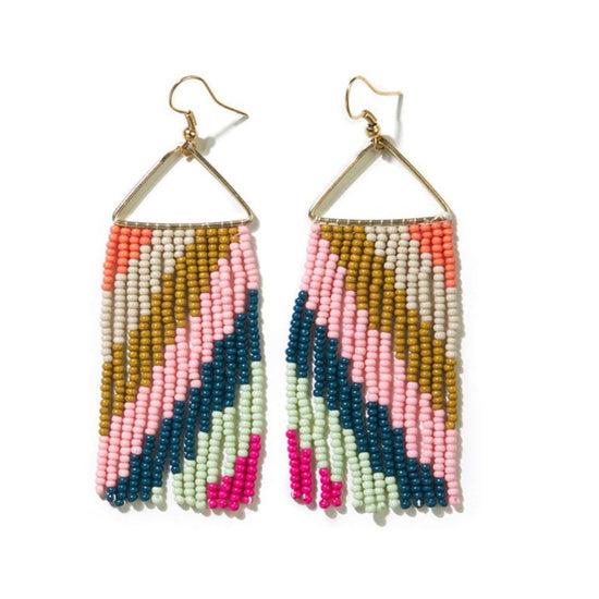 Triangle Seed Bead Earrings By Ink And Alloy – Bella Vita Gifts & Interiors