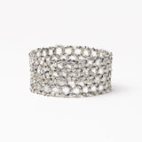 Winnie Small Bead Stretch Bracelet Silver Stretch
