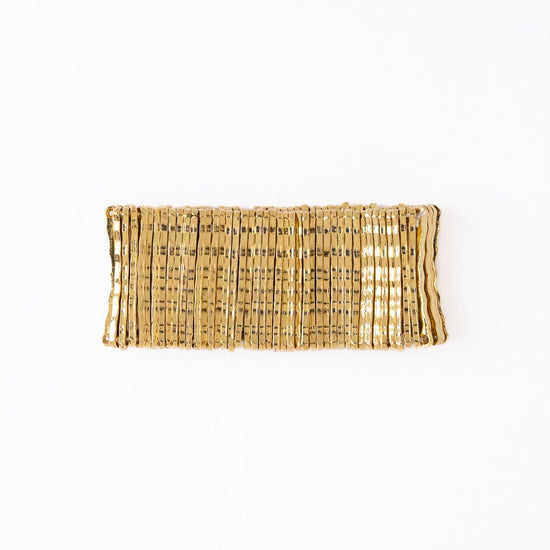 Winnie Wide Stretch Bracelet Brass Stretch