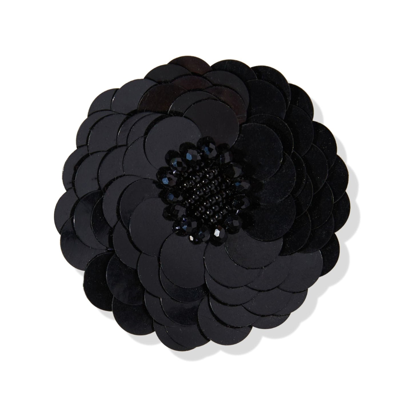 Black Flower Brooch Barrette Combo hair accessory