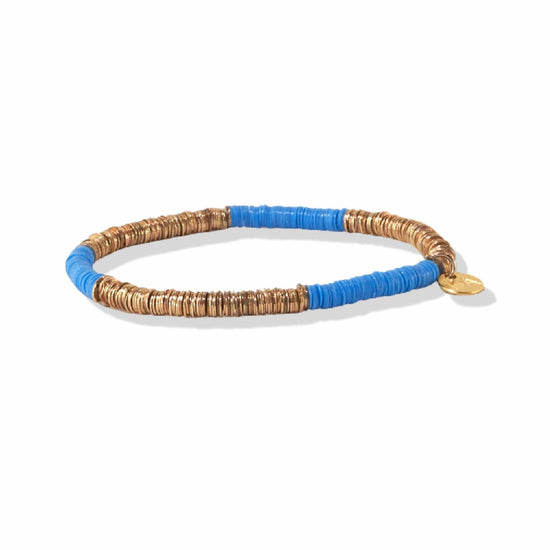 Blue Gold Sequin Stretch Bracelet bracelet