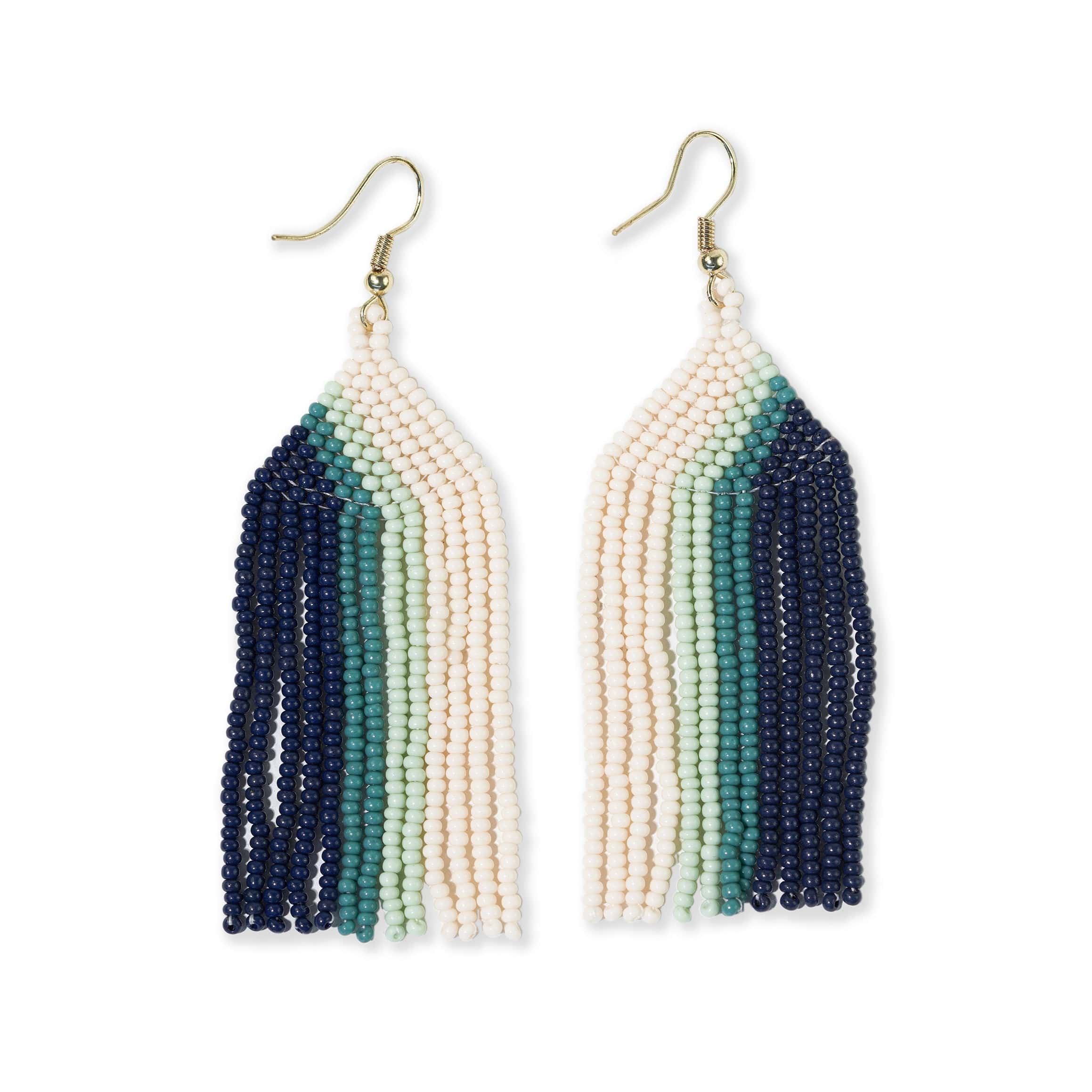 Ink+Alloy Striped Kite Earrings at Von Maur