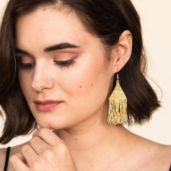 Gold Luxe Petite Fringe Earrings earring