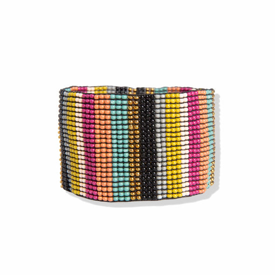 Muted Multi Stripe Stretch Bracelet bracelet