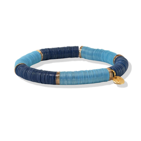 Navy Blue Large Sequin Stretch Bracelet bracelet