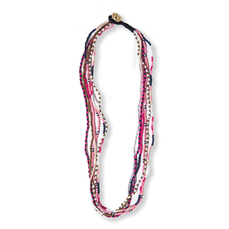 Buy Pink Jade Beaded Necklace For Ladies Online – Gehna Shop